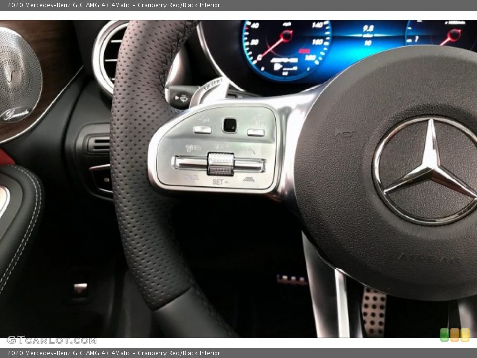 Cranberry Red/Black Interior Steering Wheel for the 2020 Mercedes-Benz GLC AMG 43 4Matic #137078351