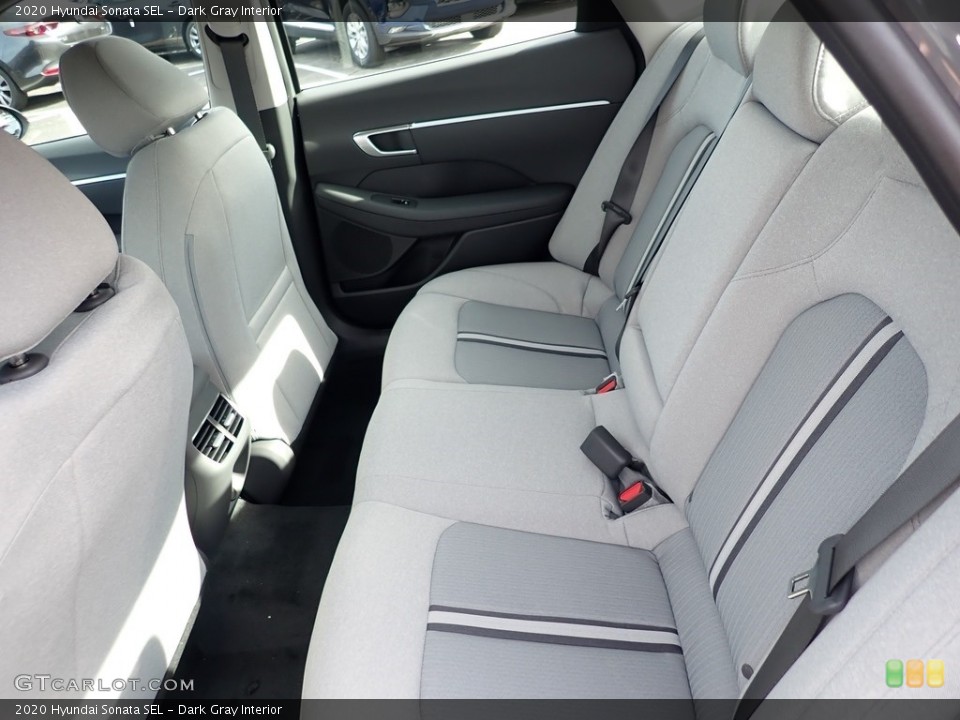 Dark Gray Interior Rear Seat for the 2020 Hyundai Sonata SEL #137086528