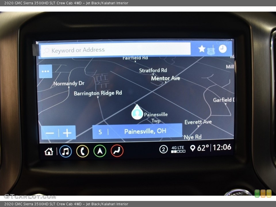 Jet Black/Kalahari Interior Navigation for the 2020 GMC Sierra 3500HD SLT Crew Cab 4WD #137087338