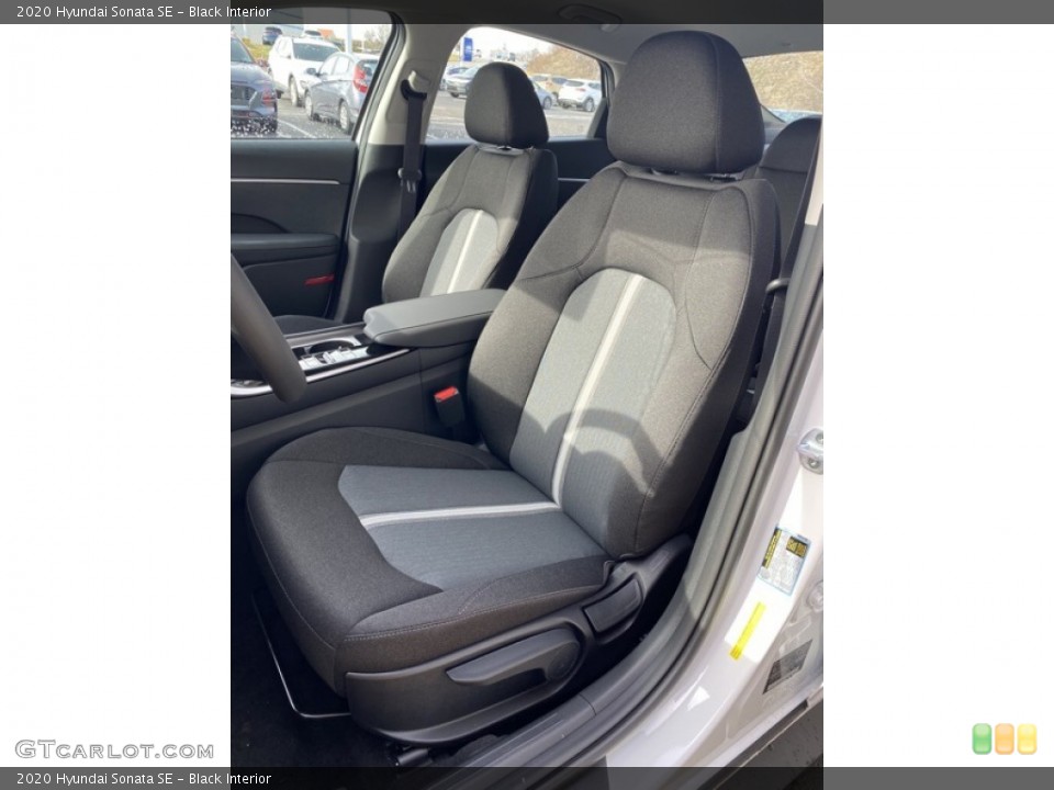 Black Interior Front Seat for the 2020 Hyundai Sonata SE #137087416