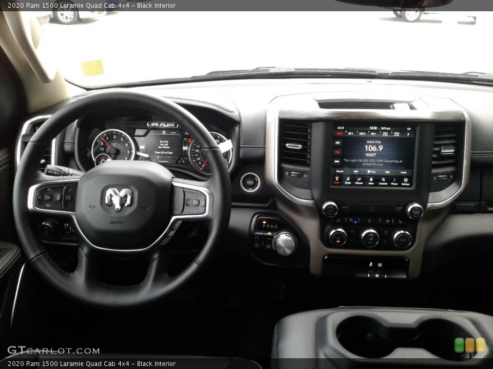 Black Interior Dashboard for the 2020 Ram 1500 Laramie Quad Cab 4x4 #137089846