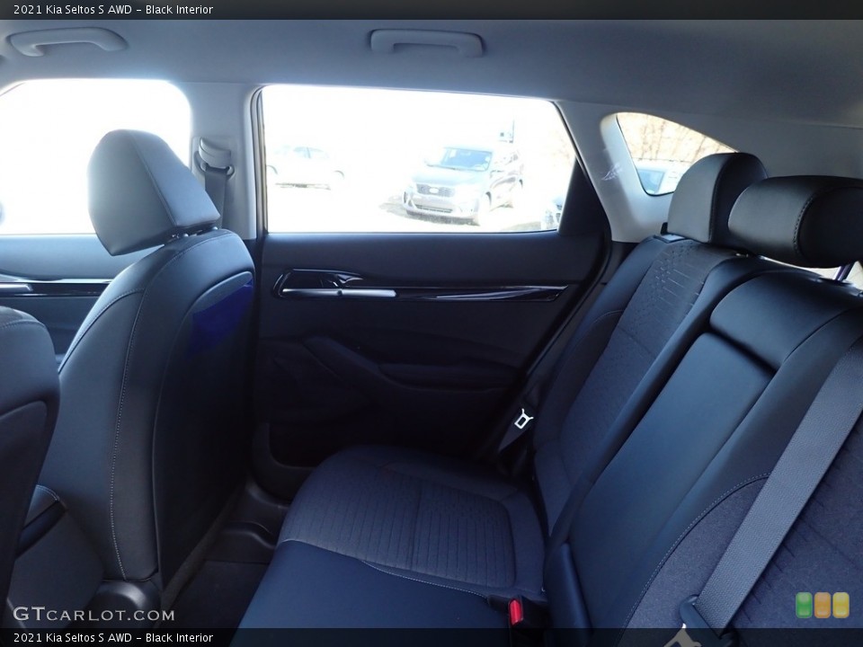 Black Interior Rear Seat for the 2021 Kia Seltos S AWD #137098463