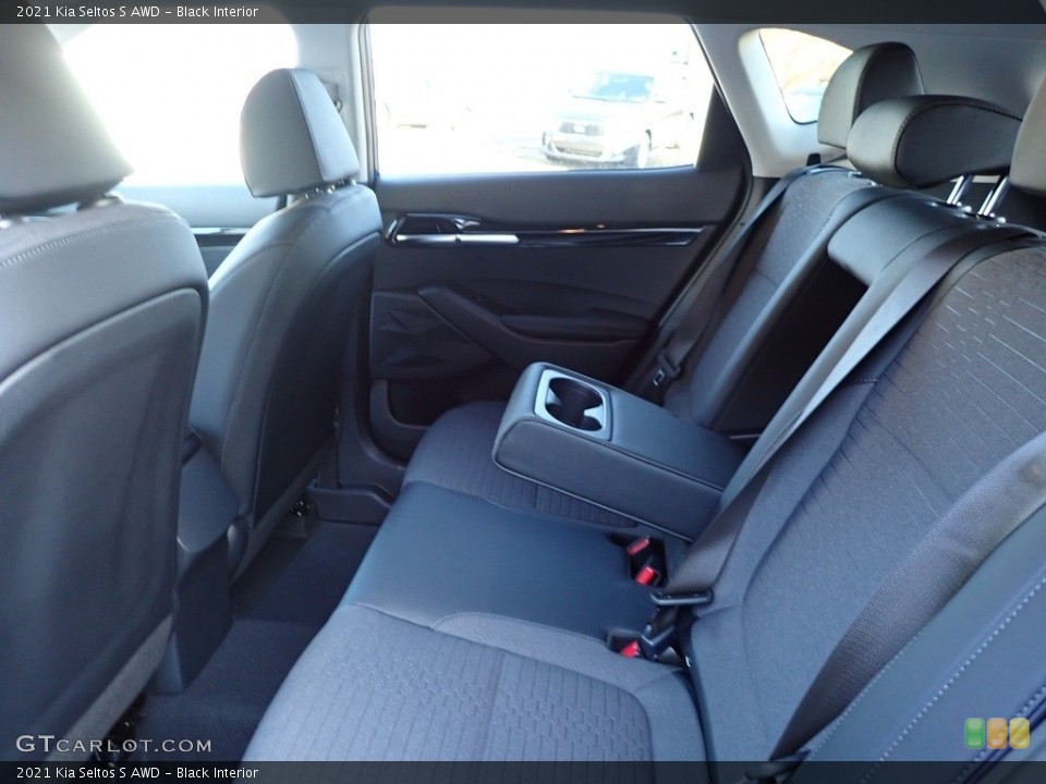 Black Interior Rear Seat for the 2021 Kia Seltos S AWD #137098691