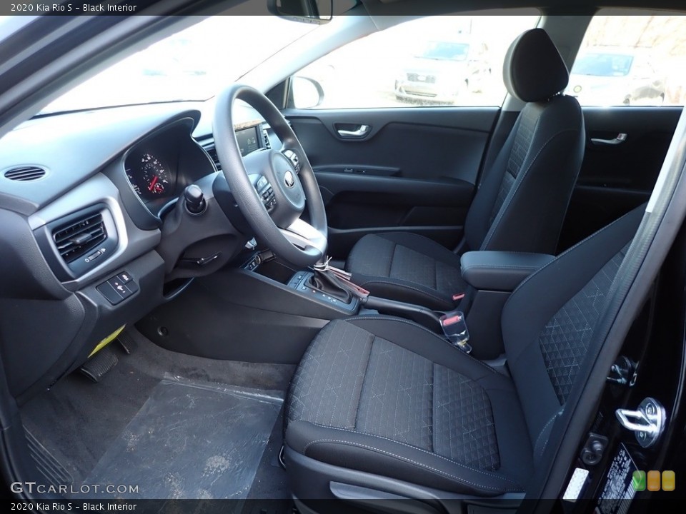 Black 2020 Kia Rio Interiors