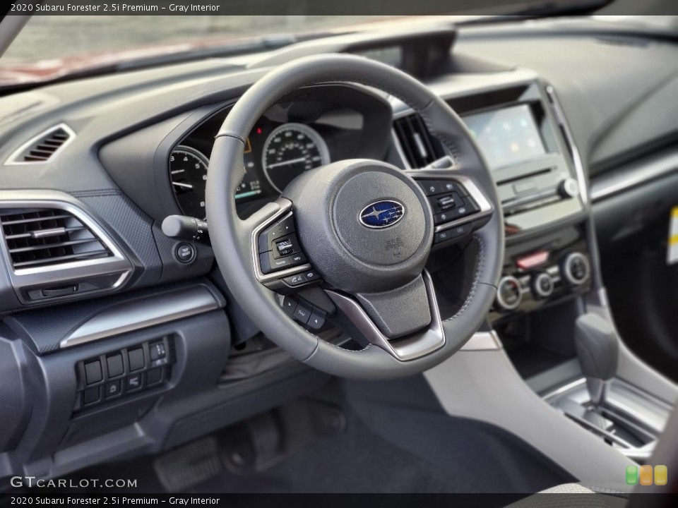 Gray Interior Dashboard for the 2020 Subaru Forester 2.5i Premium #137103368