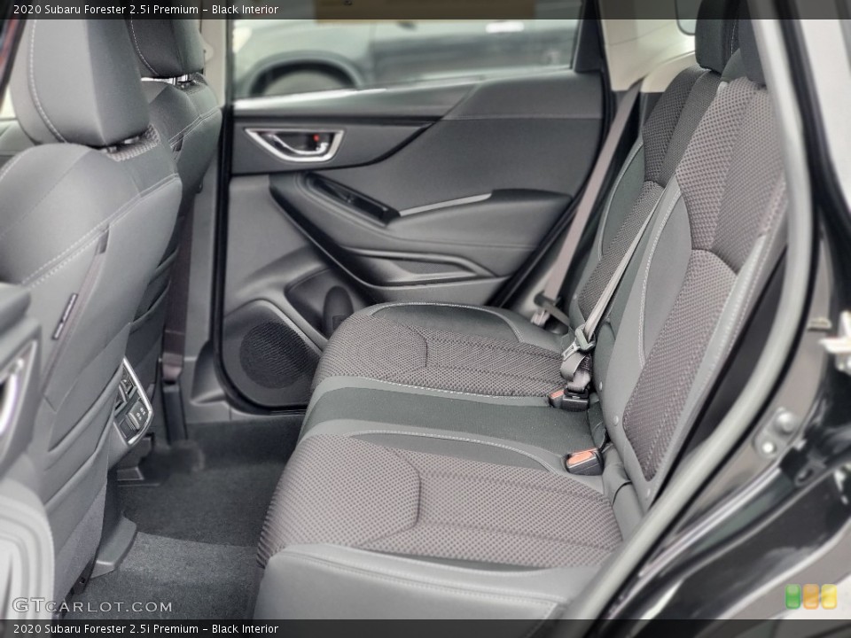 Black Interior Rear Seat for the 2020 Subaru Forester 2.5i Premium #137103623