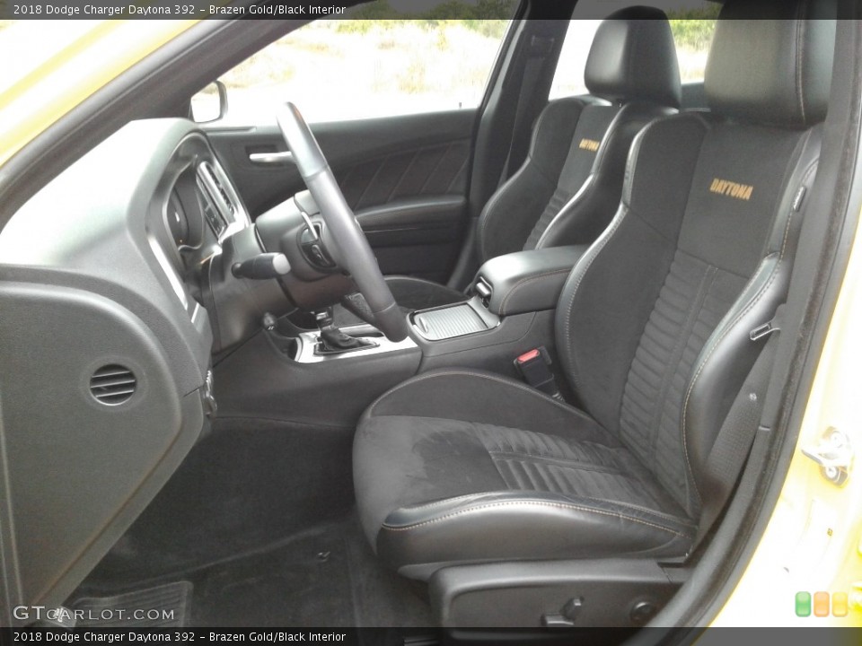 Brazen Gold/Black Interior Front Seat for the 2018 Dodge Charger Daytona 392 #137103641