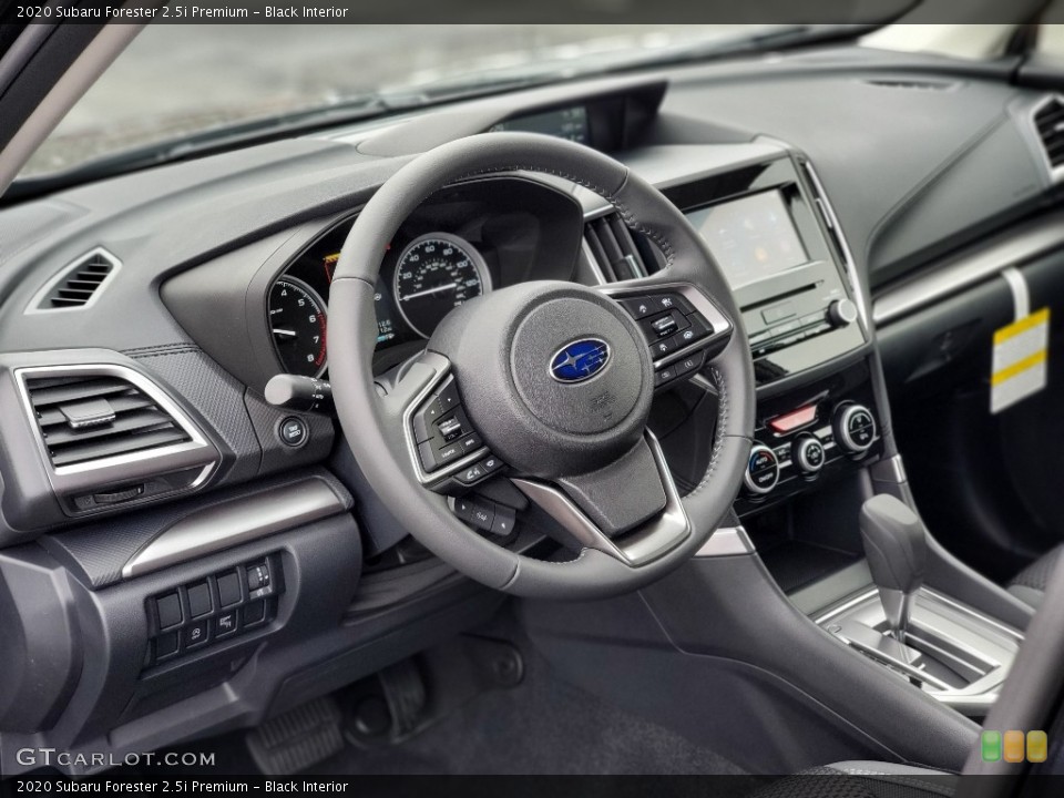 Black Interior Dashboard for the 2020 Subaru Forester 2.5i Premium #137103674