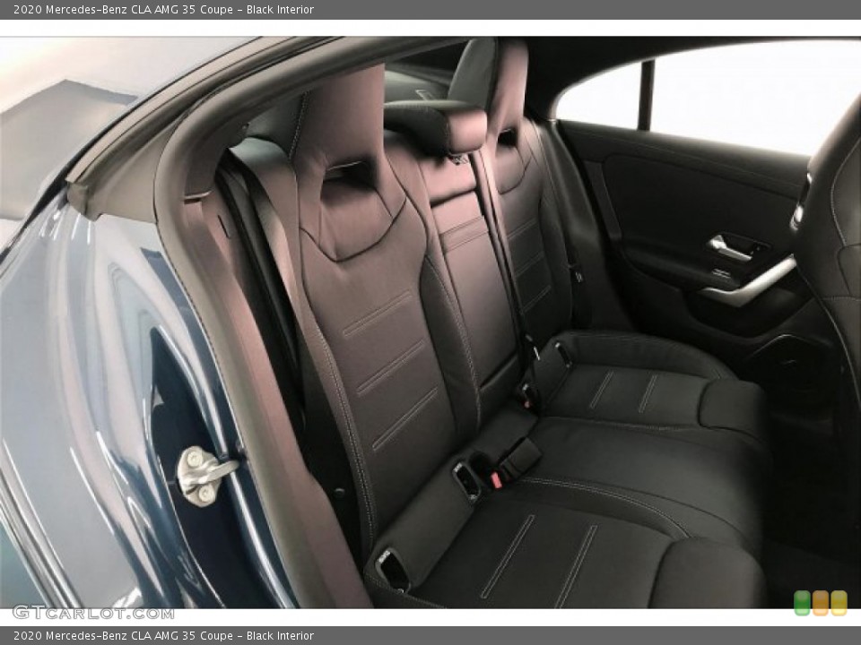 Black Interior Rear Seat for the 2020 Mercedes-Benz CLA AMG 35 Coupe #137104139