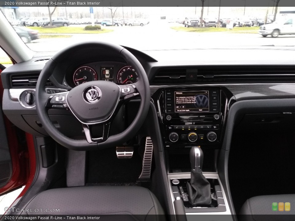 Titan Black Interior Dashboard for the 2020 Volkswagen Passat R-Line #137104148
