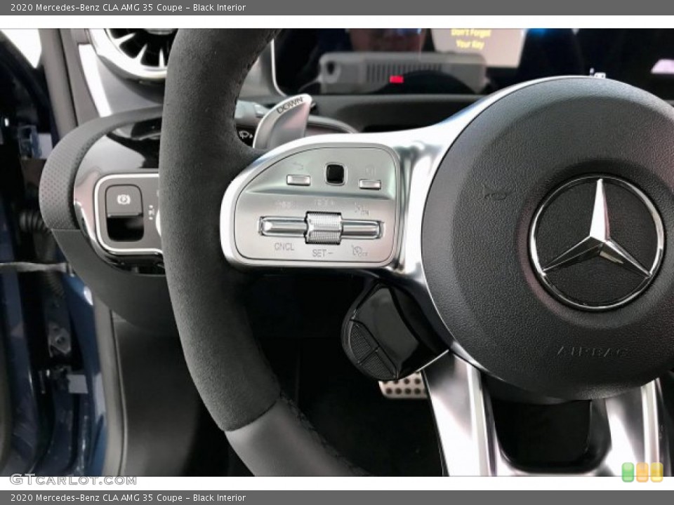 Black Interior Steering Wheel for the 2020 Mercedes-Benz CLA AMG 35 Coupe #137104250