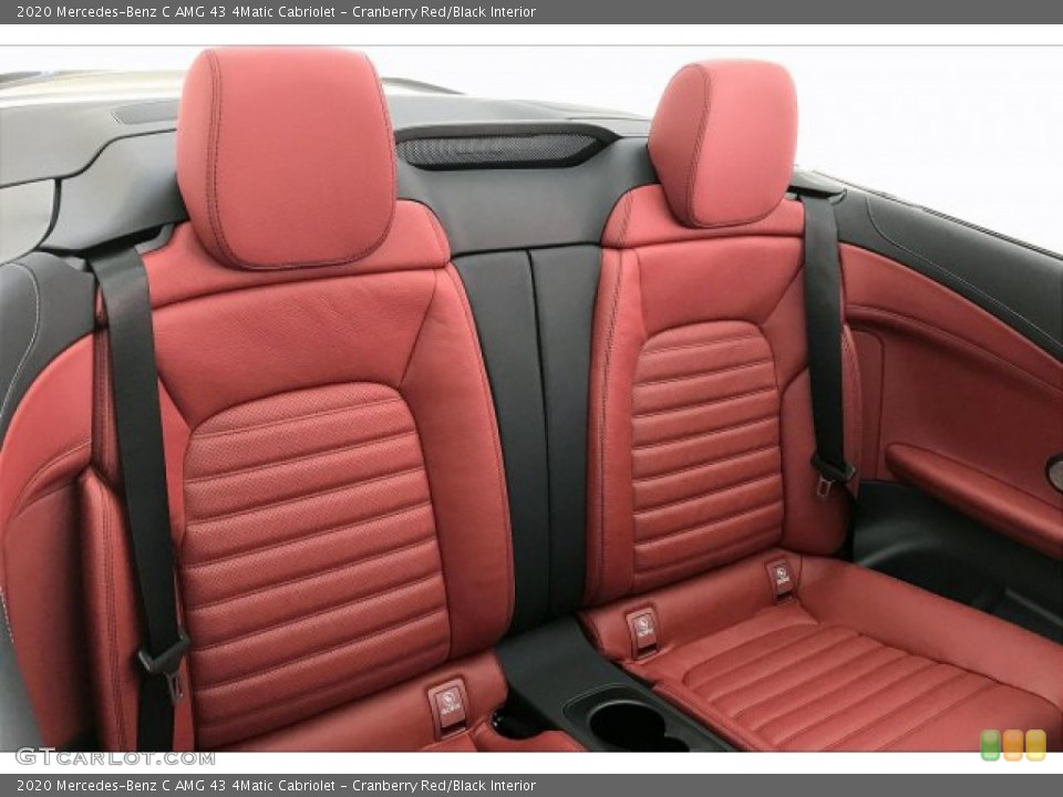 Cranberry Red/Black Interior Rear Seat for the 2020 Mercedes-Benz C AMG 43 4Matic Cabriolet #137104859