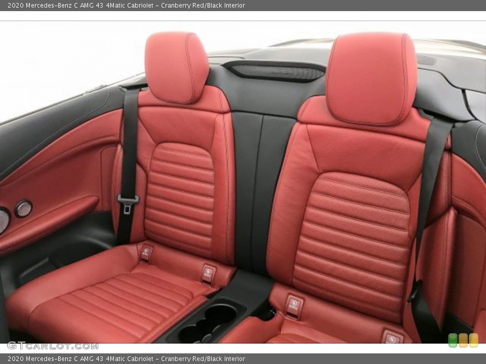 Cranberry Red/Black Interior Rear Seat for the 2020 Mercedes-Benz C AMG 43 4Matic Cabriolet #137104895