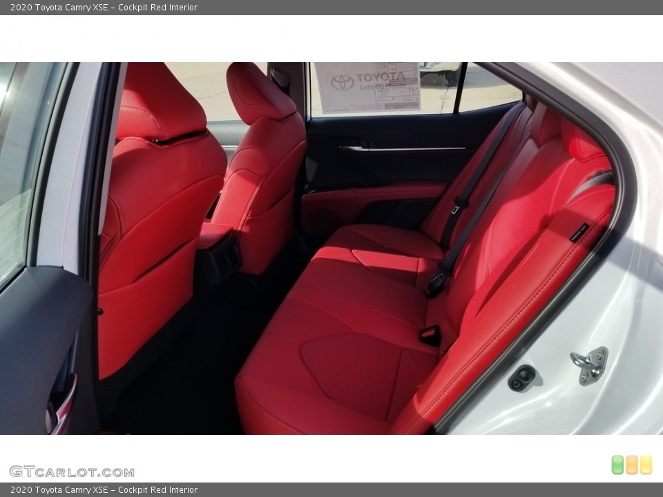 Cockpit Red Interior Rear Seat for the 2020 Toyota Camry XSE #137105726
