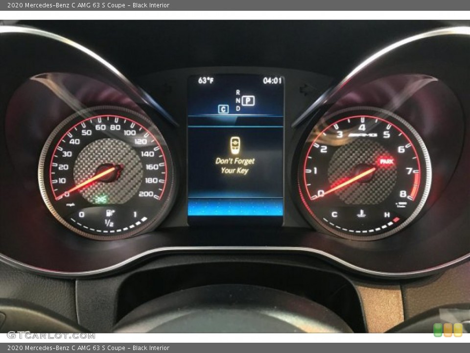 Black Interior Gauges for the 2020 Mercedes-Benz C AMG 63 S Coupe #137105732