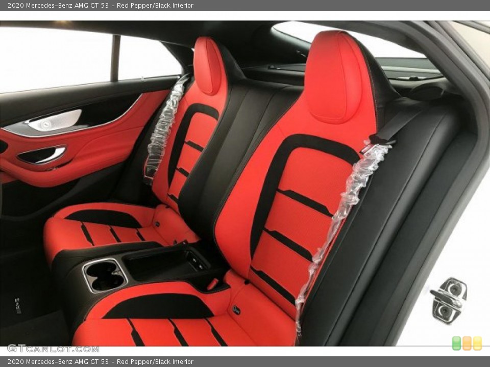 Red Pepper/Black Interior Rear Seat for the 2020 Mercedes-Benz AMG GT 53 #137107916