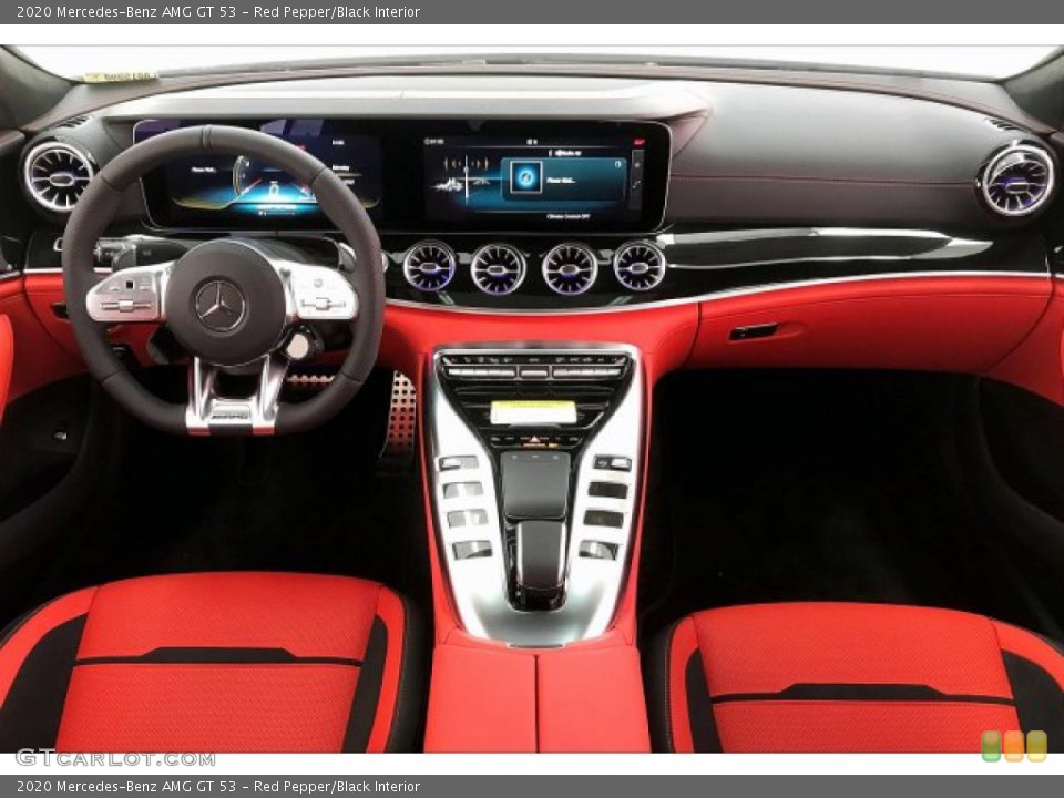 Red Pepper/Black Interior Dashboard for the 2020 Mercedes-Benz AMG GT 53 #137107964