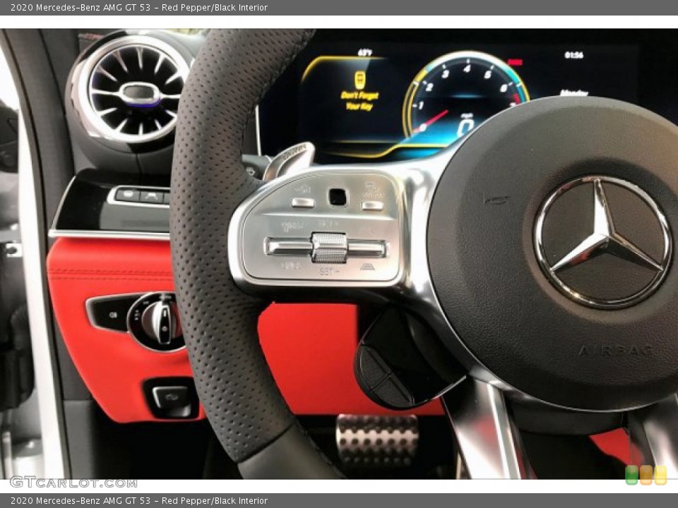 Red Pepper/Black Interior Steering Wheel for the 2020 Mercedes-Benz AMG GT 53 #137107985