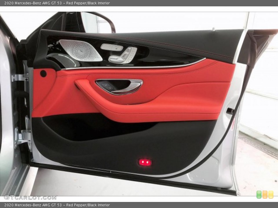 Red Pepper/Black Interior Door Panel for the 2020 Mercedes-Benz AMG GT 53 #137108246