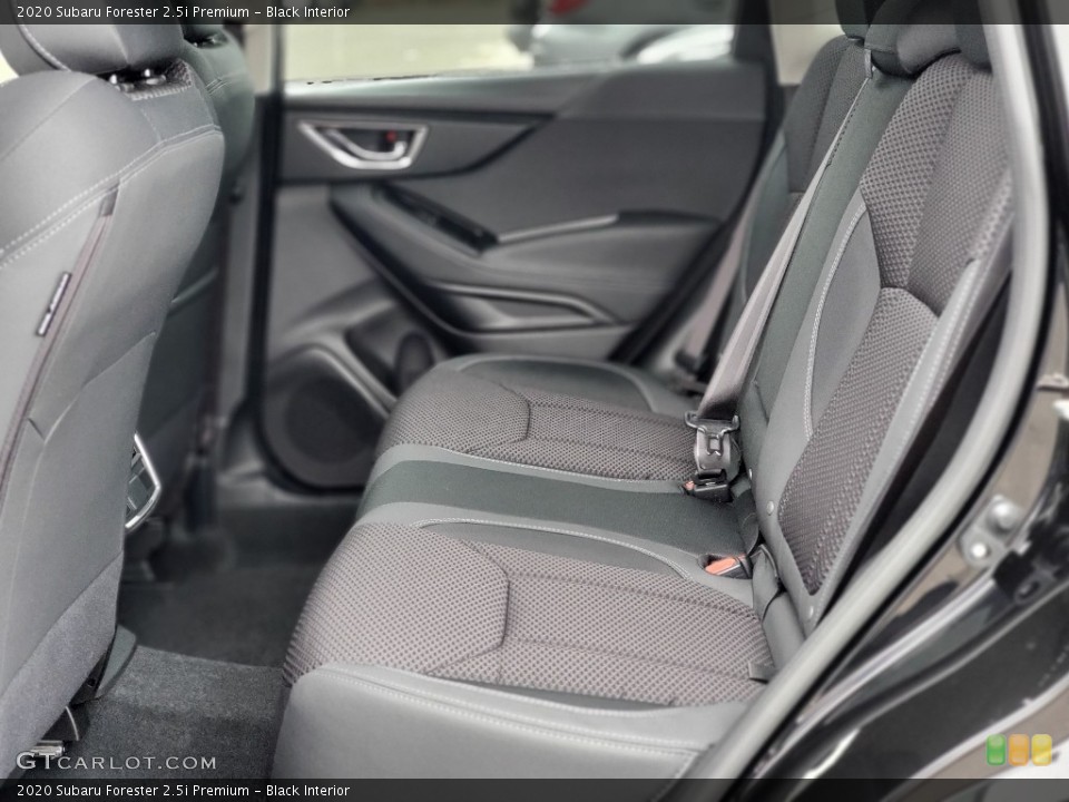 Black Interior Rear Seat for the 2020 Subaru Forester 2.5i Premium #137116035