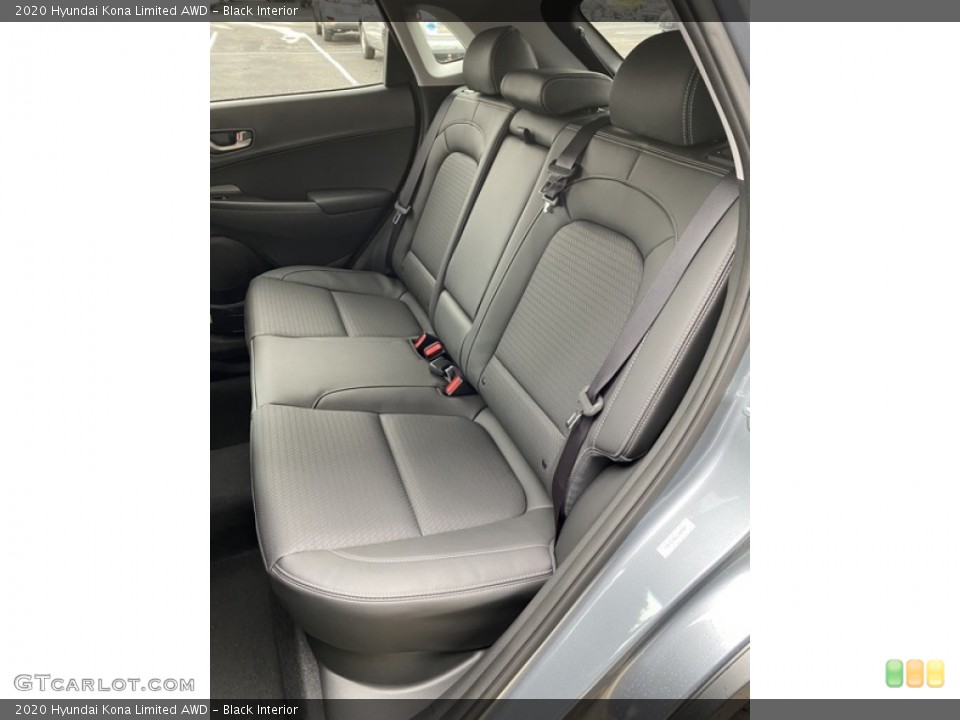 Black Interior Rear Seat for the 2020 Hyundai Kona Limited AWD #137117832