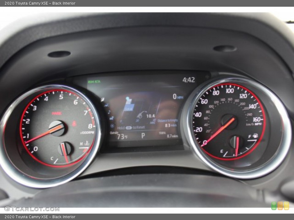 Black Interior Gauges for the 2020 Toyota Camry XSE #137117946