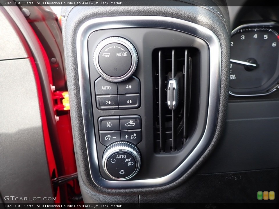 Jet Black Interior Controls for the 2020 GMC Sierra 1500 Elevation Double Cab 4WD #137118783