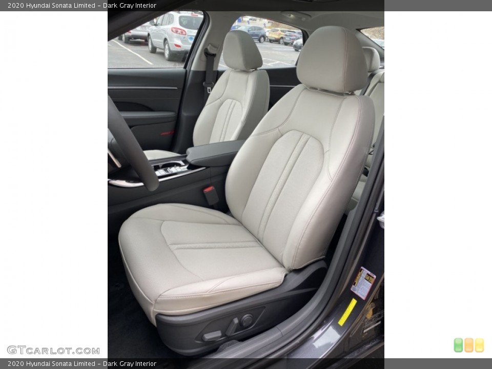 Dark Gray Interior Front Seat for the 2020 Hyundai Sonata Limited #137119356