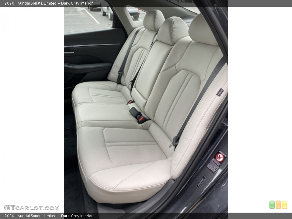 Dark Gray Interior Rear Seat for the 2020 Hyundai Sonata Limited #137119440