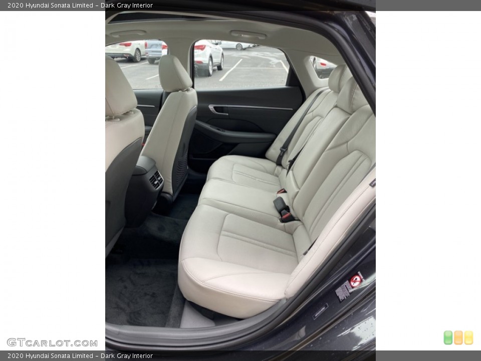 Dark Gray Interior Rear Seat for the 2020 Hyundai Sonata Limited #137119461