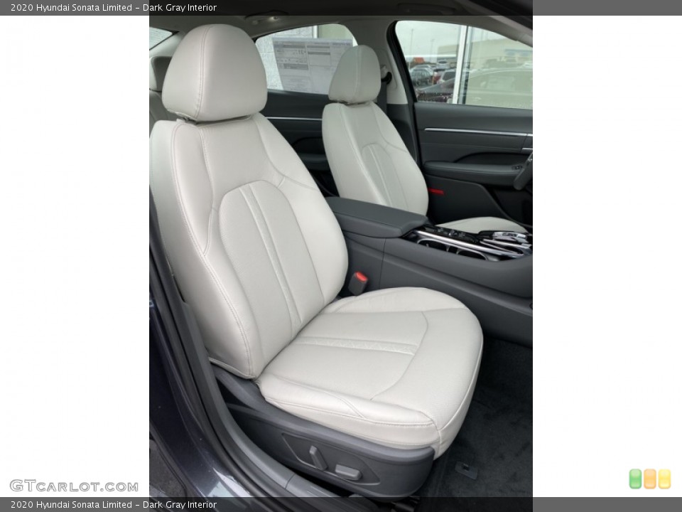 Dark Gray Interior Front Seat for the 2020 Hyundai Sonata Limited #137119560