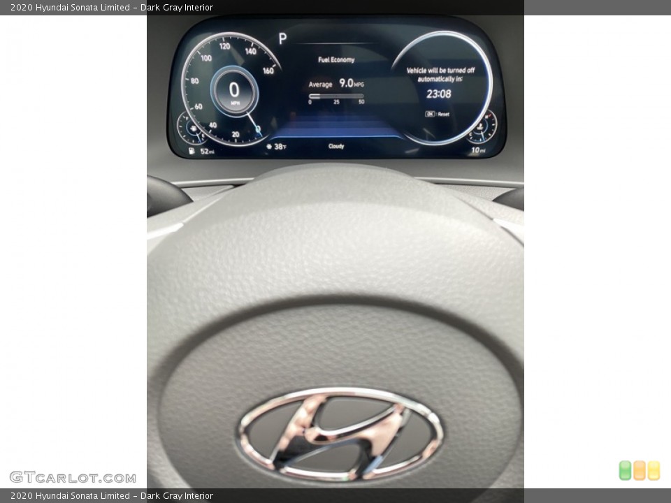 Dark Gray Interior Gauges for the 2020 Hyundai Sonata Limited #137119638