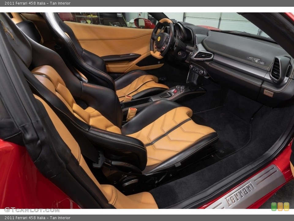 Tan 2011 Ferrari 458 Interiors