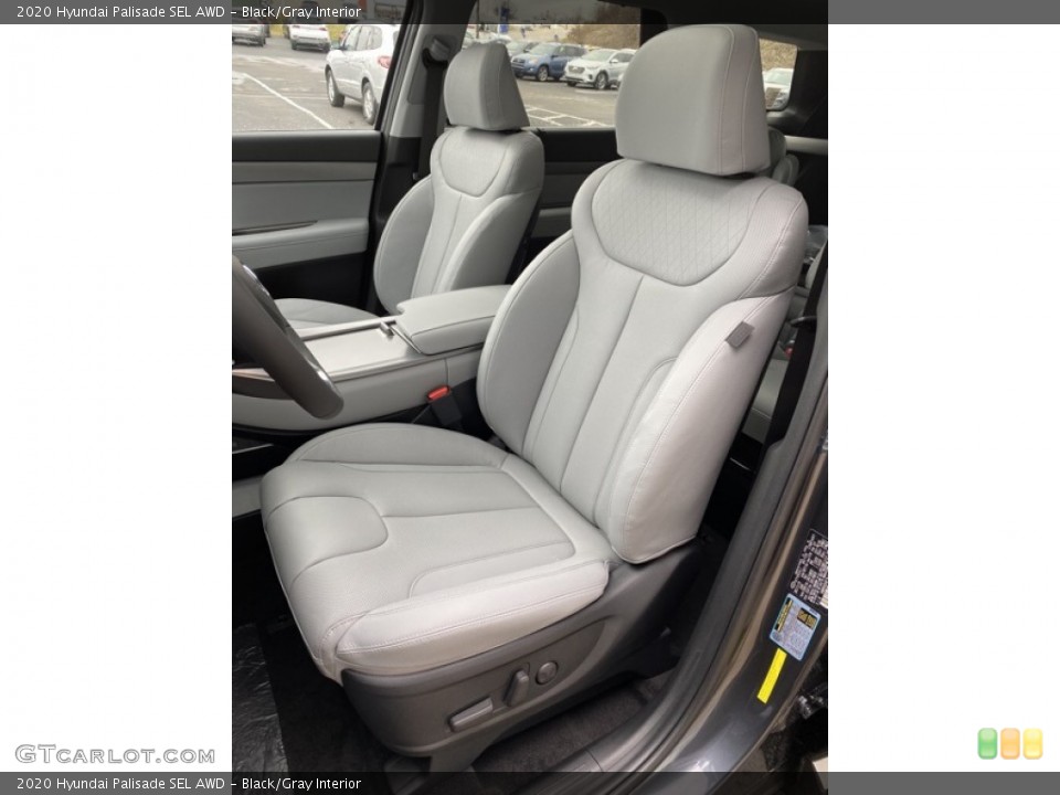 Black/Gray Interior Front Seat for the 2020 Hyundai Palisade SEL AWD #137120154