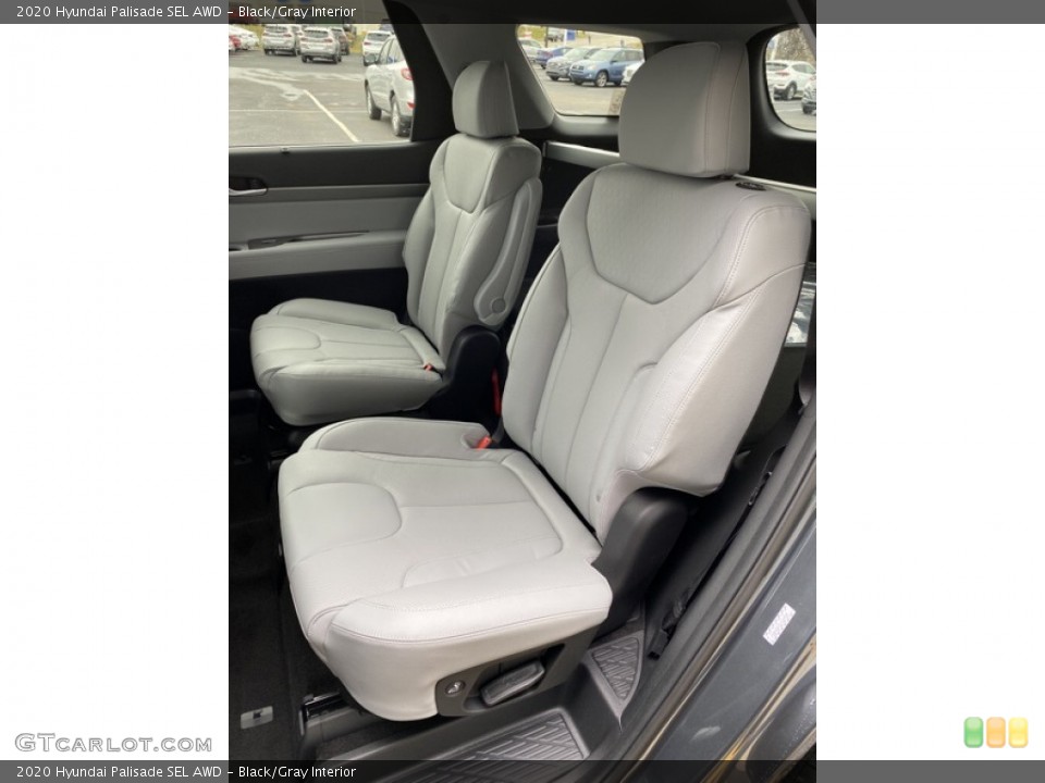 Black/Gray Interior Rear Seat for the 2020 Hyundai Palisade SEL AWD #137120238