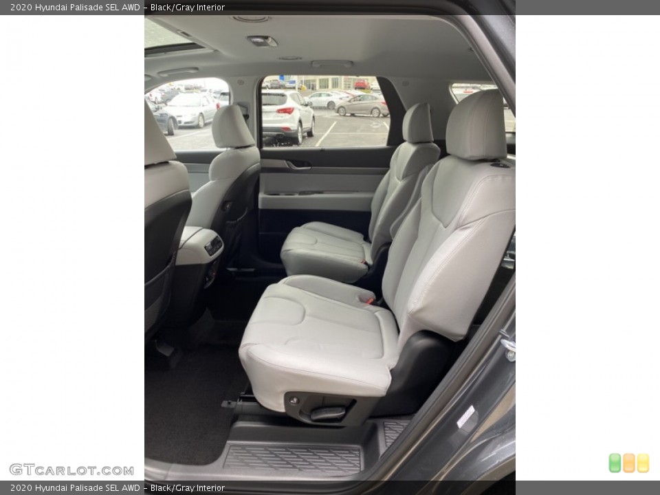 Black/Gray Interior Rear Seat for the 2020 Hyundai Palisade SEL AWD #137120256