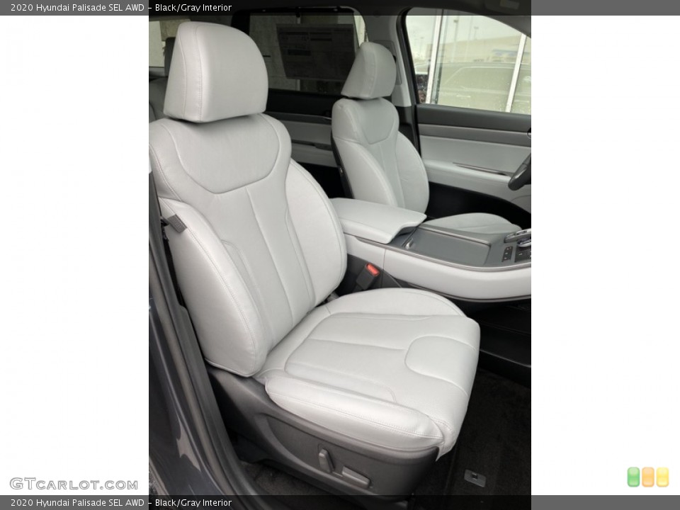 Black/Gray Interior Front Seat for the 2020 Hyundai Palisade SEL AWD #137120457