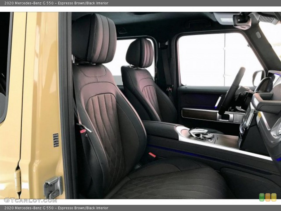 Espresso Brown/Black Interior Front Seat for the 2020 Mercedes-Benz G 550 #137120829
