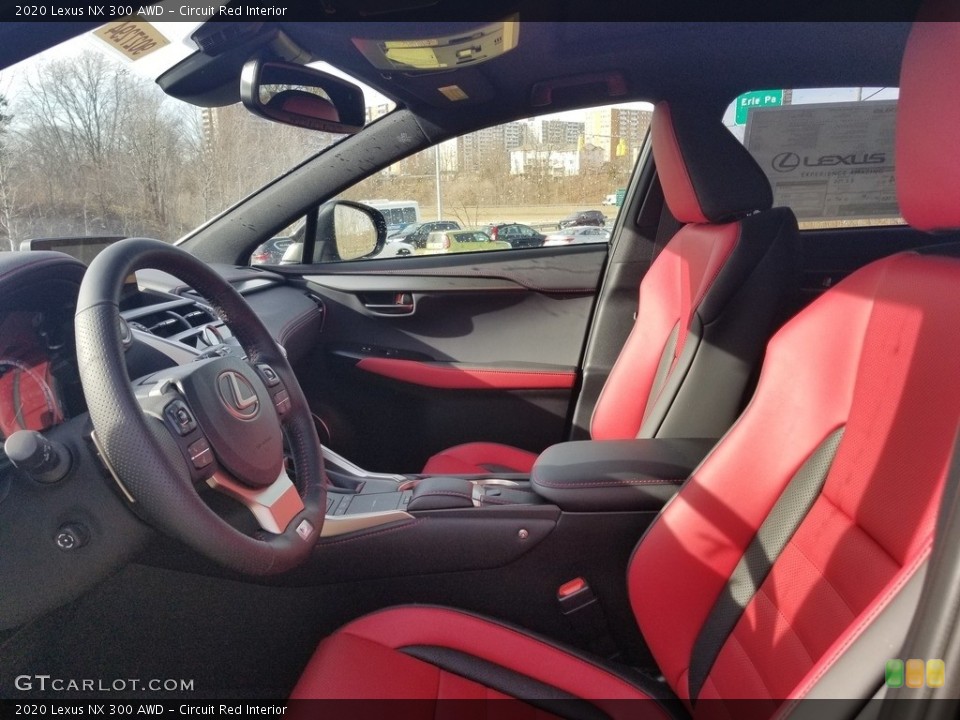 Circuit Red Interior Front Seat for the 2020 Lexus NX 300 AWD #137120949
