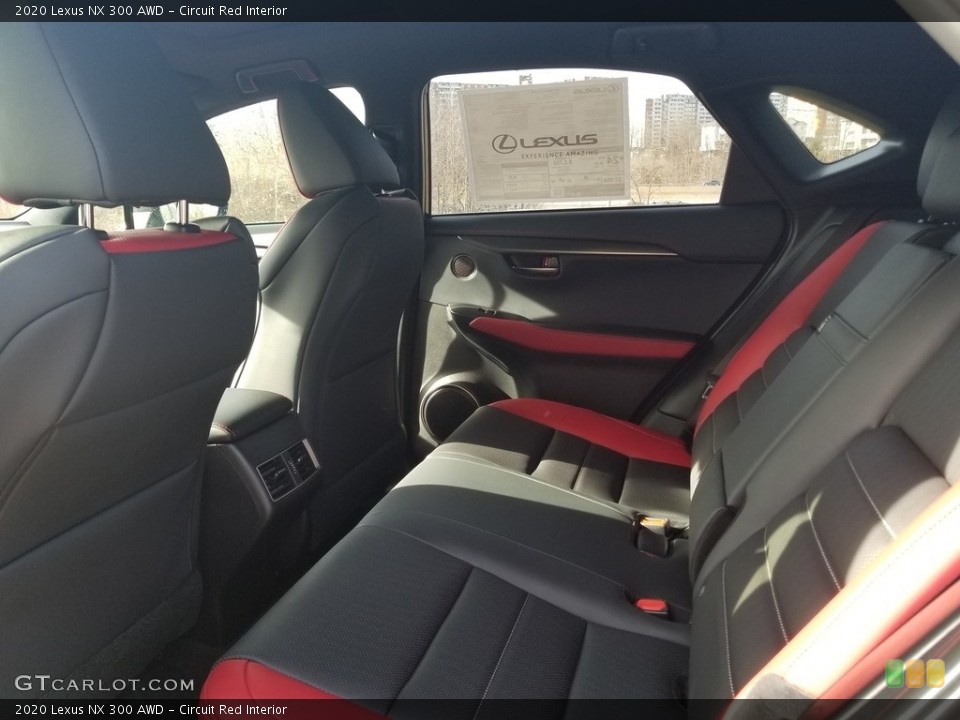 Circuit Red Interior Rear Seat for the 2020 Lexus NX 300 AWD #137120997