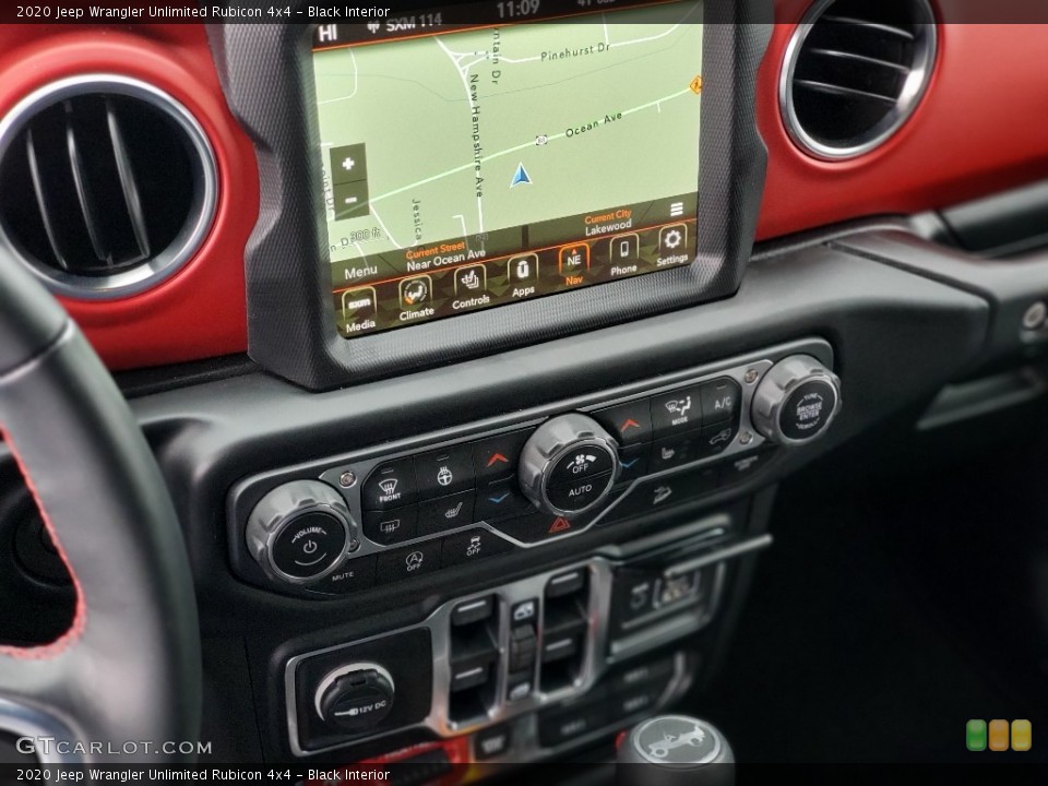 Black Interior Controls for the 2020 Jeep Wrangler Unlimited Rubicon 4x4 #137121191