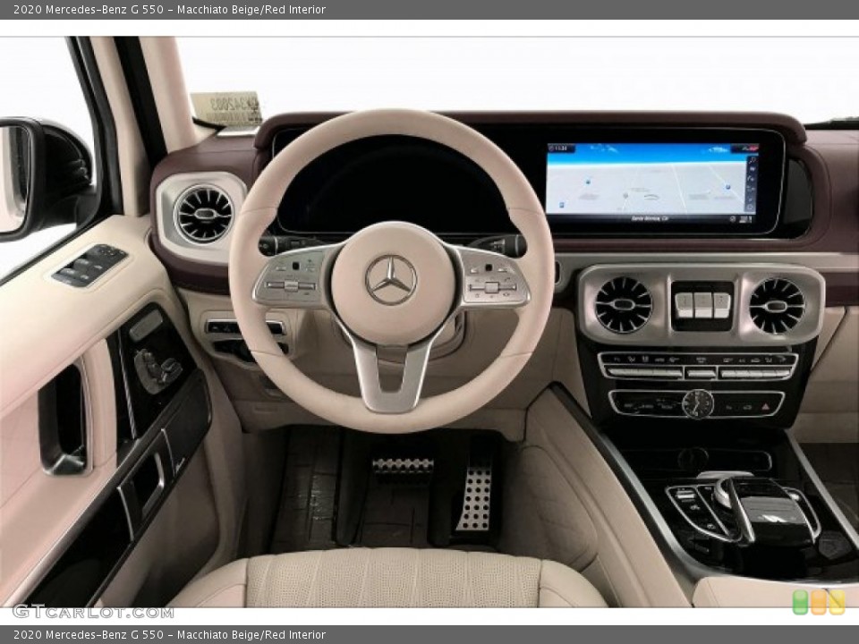 Macchiato Beige/Red Interior Dashboard for the 2020 Mercedes-Benz G 550 #137121516