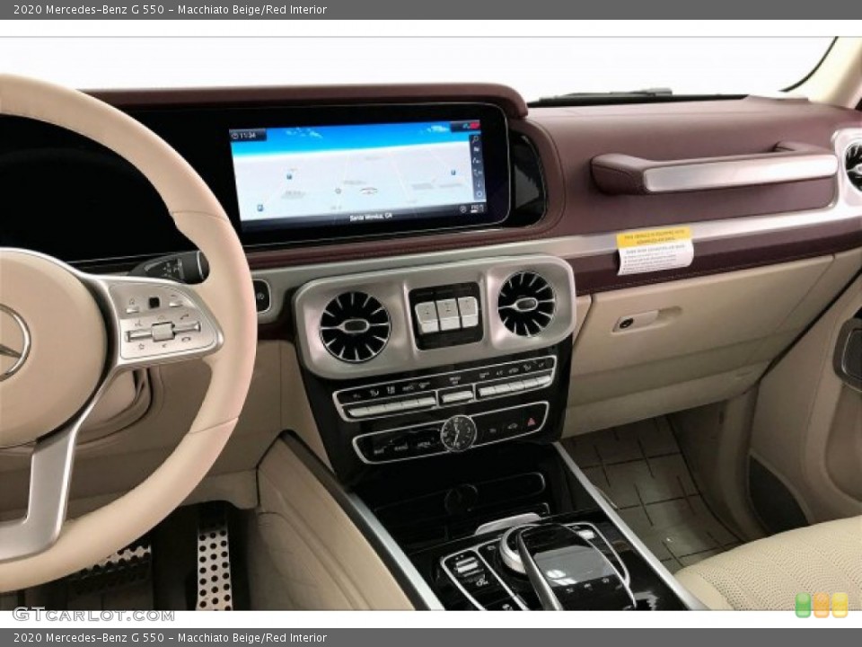 Macchiato Beige/Red Interior Controls for the 2020 Mercedes-Benz G 550 #137121540