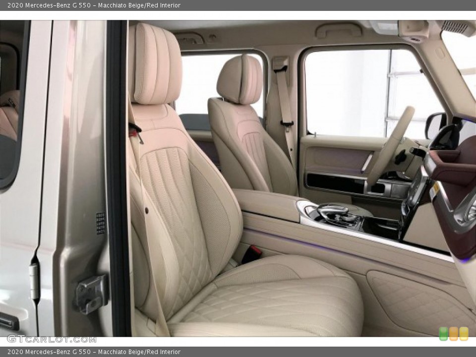 Macchiato Beige/Red Interior Photo for the 2020 Mercedes-Benz G 550 #137121564