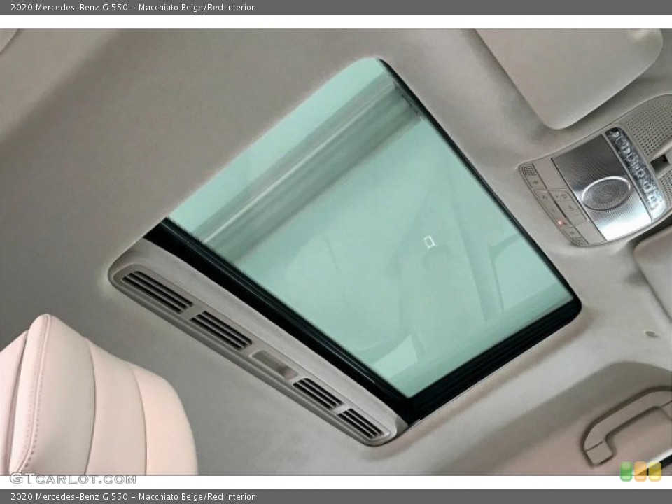 Macchiato Beige/Red Interior Sunroof for the 2020 Mercedes-Benz G 550 #137122083