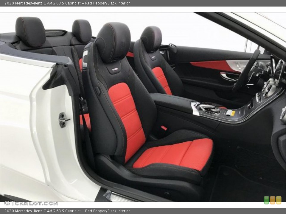Red Pepper/Black Interior Photo for the 2020 Mercedes-Benz C AMG 63 S Cabriolet #137123784