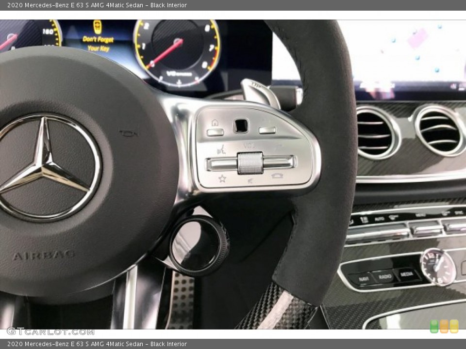 Black Interior Steering Wheel for the 2020 Mercedes-Benz E 63 S AMG 4Matic Sedan #137124246