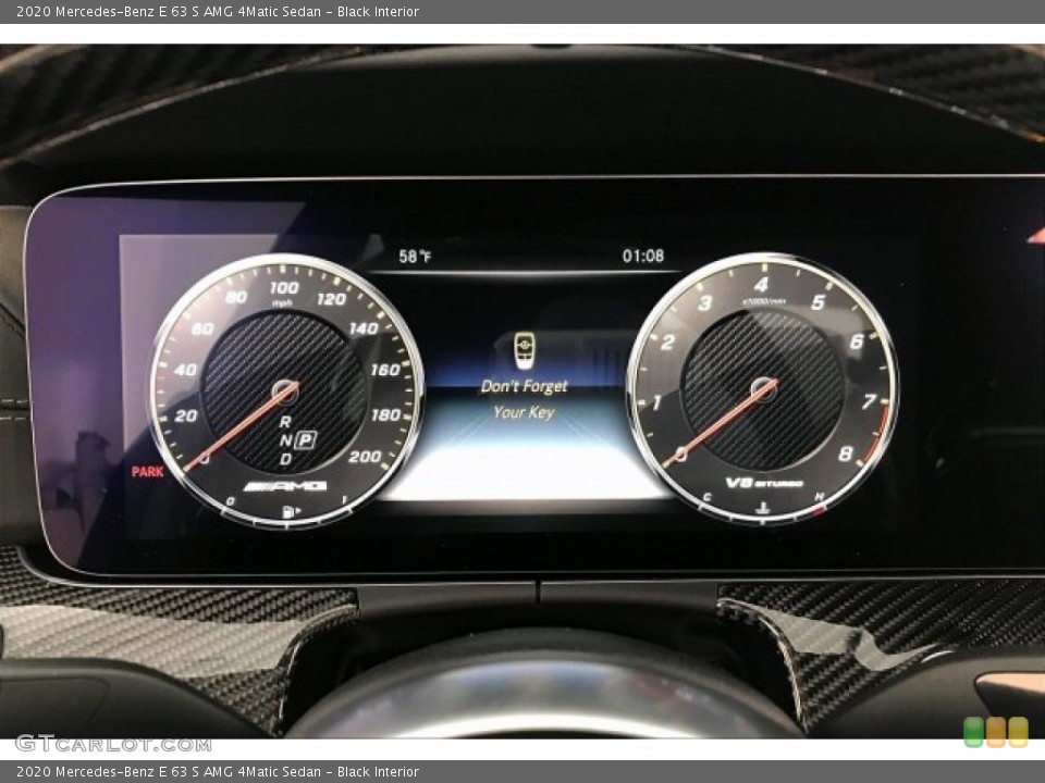 Black Interior Gauges for the 2020 Mercedes-Benz E 63 S AMG 4Matic Sedan #137124252