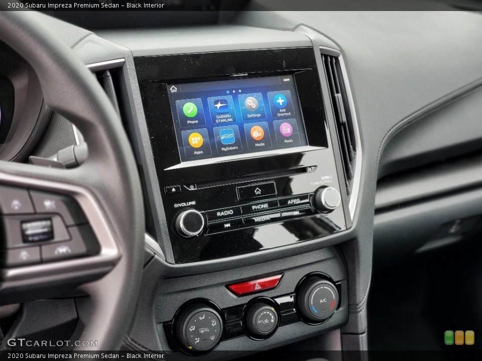 Black Interior Controls for the 2020 Subaru Impreza Premium Sedan #137124426