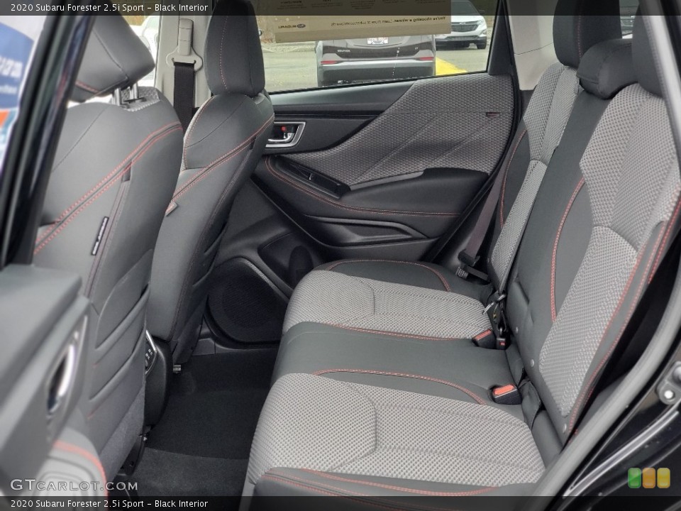 Black Interior Rear Seat for the 2020 Subaru Forester 2.5i Sport #137124588
